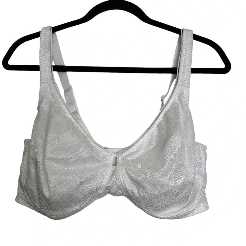 Ekouaer Women’s 40F White Lace Wire-Free Bra